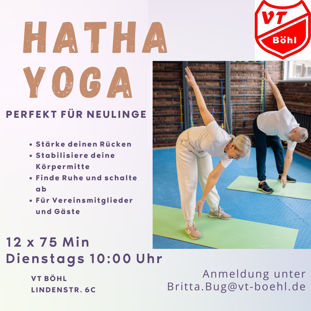 Neuer Hatha Yoga Kurs für Anfänger und Wiedereinsteiger
