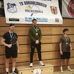Mehr über den Artikel erfahren Goldmedaille bei den Pickleball International Open Burgholzhausen 2026